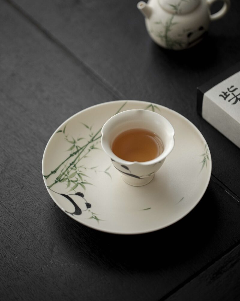 Hand-painted Ceramic Panda & Bamboo 180ml Chinese Teapot12 Hand-painted Ceramic Panda & Bamboo 180ml Chinese Teapot