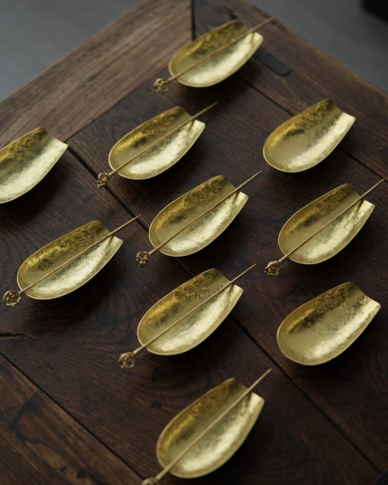 Handmade Hammered Texture Brass ChaZe Set1 Handmade Hammered Texture Brass ChaZe Set