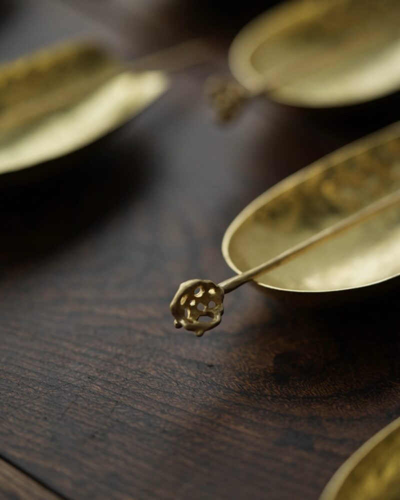 Handmade Hammered Texture Brass ChaZe Set3 Handmade Hammered Texture Brass ChaZe Set