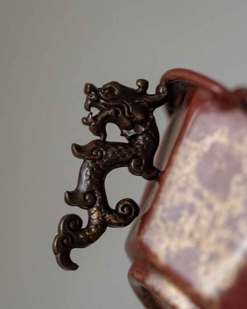 Vintage Style Handmade Copper Dragon Stand Tea Boat4 Vintage Style Handmade Copper Dragon Stand Tea Boat