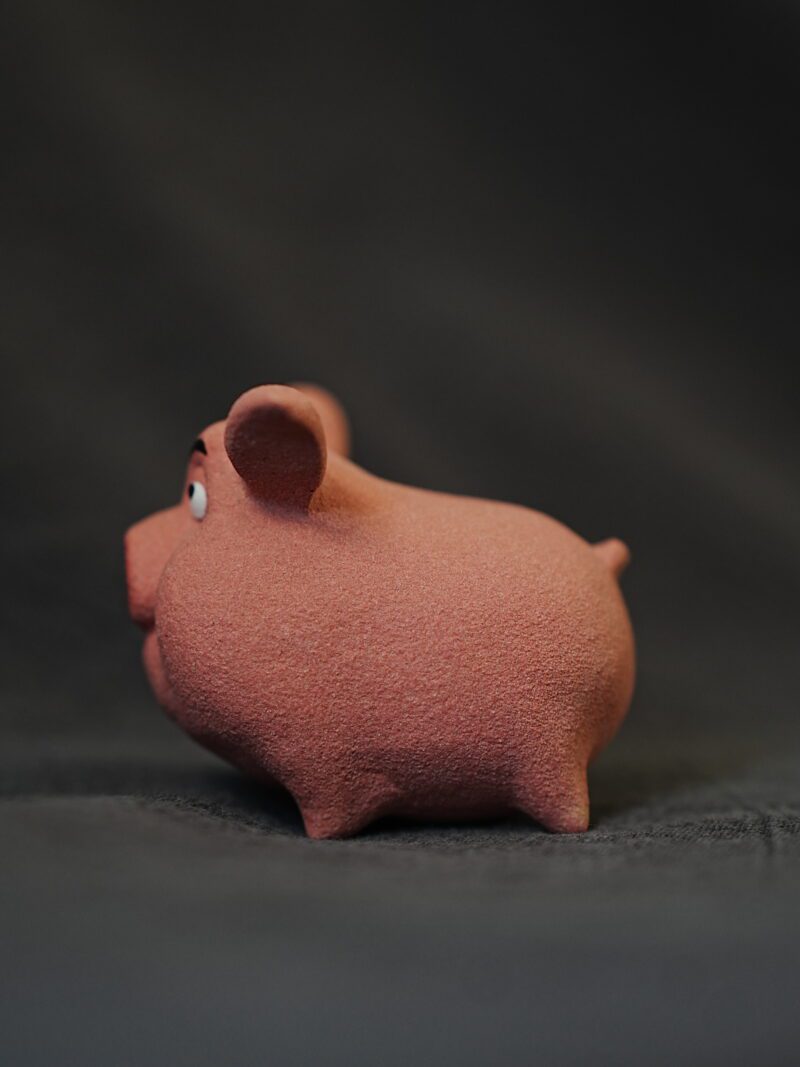 940 (3) Handmade Zisha Yixing Clay Fly Pigg Tea Pet