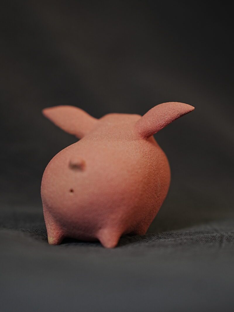 940 (4) Handmade Zisha Yixing Clay Fly Pigg Tea Pet