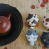 941 (1) Japanese Style Zisha Yixing Clay Kitten teapet