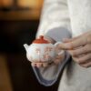 Chinese Red Ceramic Bamboo 150ml Gaiwan10 Chinese Red Ceramic Bamboo 150ml Gaiwan
