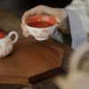 Chinese Red Ceramic Bamboo 150ml Gaiwan14 Chinese Red Ceramic Bamboo 150ml Gaiwan
