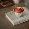 Chinese Red Ceramic Bamboo 150ml Gaiwan4 Chinese Red Ceramic Bamboo 150ml Gaiwan