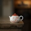 Chinese Red Ceramic Bamboo 150ml Gaiwan6 Chinese Red Ceramic Bamboo 150ml Gaiwan
