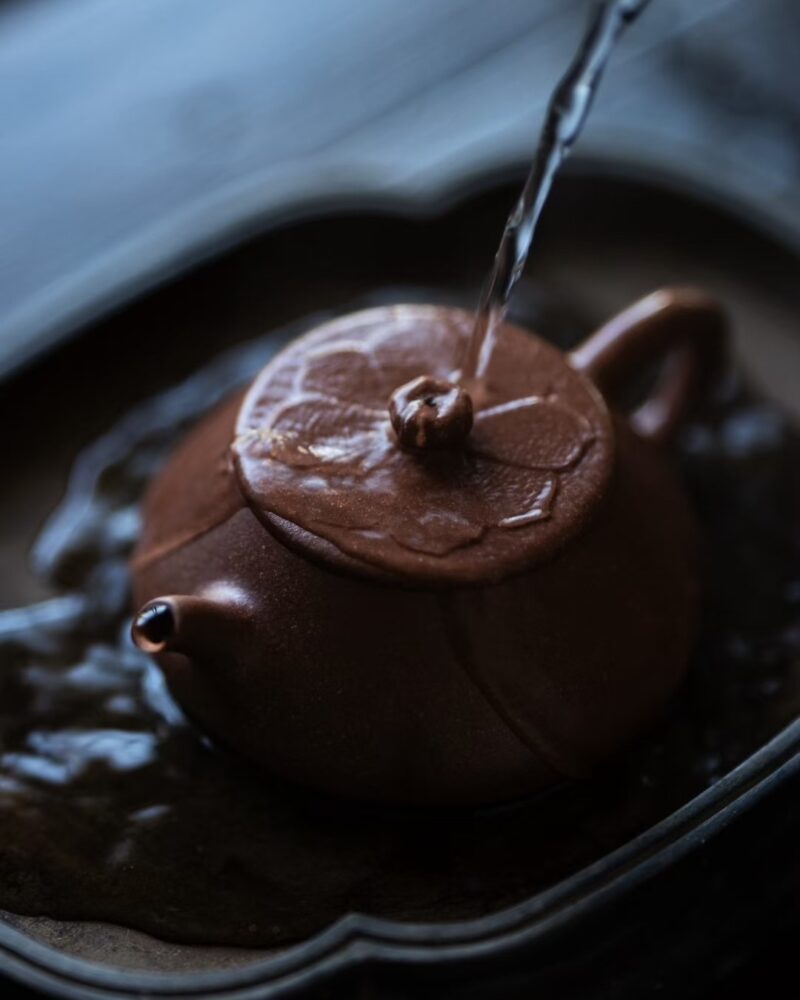 Half Handmade Jiang Po Ni Lotus Shi Piao 130ml Yixing Teapot