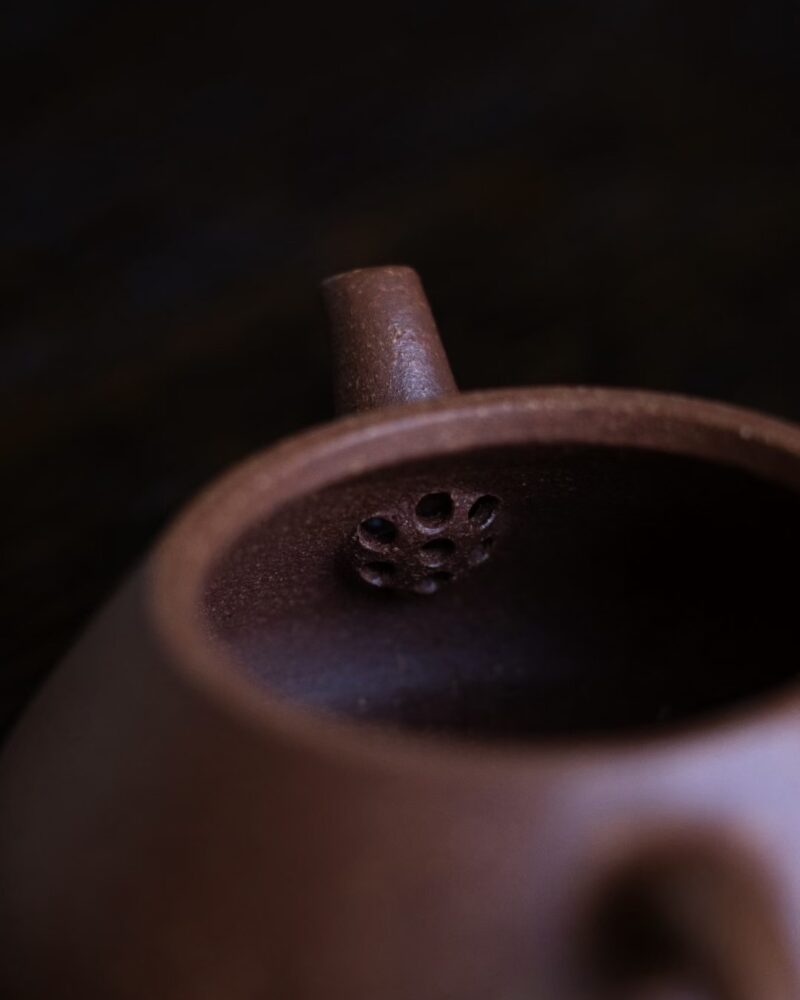 Half Handmade Jiang Po Ni Lotus Shi Piao 130ml Yixing Teapot