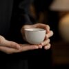 Ru Ware Ceramic Rice Yellow 120ml Gaiwan15 Vintage Style Ru Ware Ceramic Rice Yellow 120ml Gaiwan With Saucer