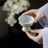 Spring Green Ceramic Willow and Swallow 100ml Gaiwan11 Spring Green Ceramic Willow and Swallow 100ml Gaiwan