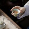 Spring Green Ceramic Willow and Swallow 100ml Gaiwan19 Spring Green Ceramic Willow and Swallow 100ml Gaiwan