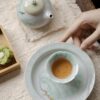 Spring Green Ceramic Willow and Swallow 100ml Gaiwan20 Spring Green Ceramic Willow and Swallow 100ml Gaiwan