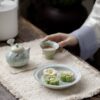 Spring Green Ceramic Willow and Swallow 100ml Gaiwan24 Spring Green Ceramic Willow and Swallow 100ml Gaiwan