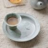 Spring Green Ceramic Willow and Swallow 100ml Gaiwan26 Spring Green Ceramic Willow and Swallow 100ml Gaiwan