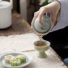 Spring Green Ceramic Willow and Swallow 100ml Gaiwan4 Spring Green Ceramic Willow and Swallow 100ml Gaiwan