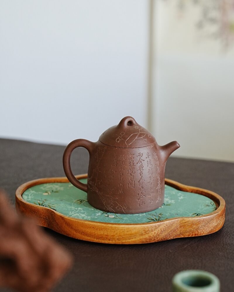 Fully Handmade Aged Zini Zi Ye Qin Quan 170ml Yixing Teapot