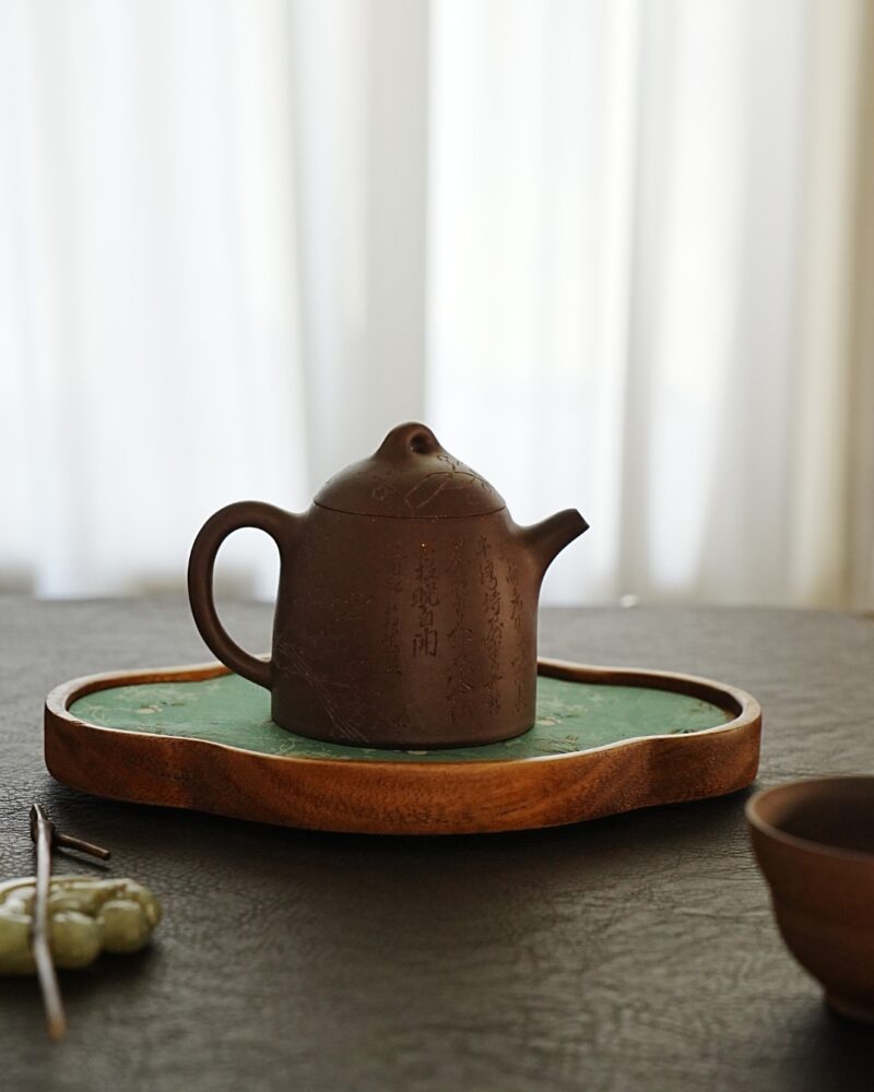 Fully Handmade Aged Zini Zi Ye Qin Quan 170ml Yixing Teapot