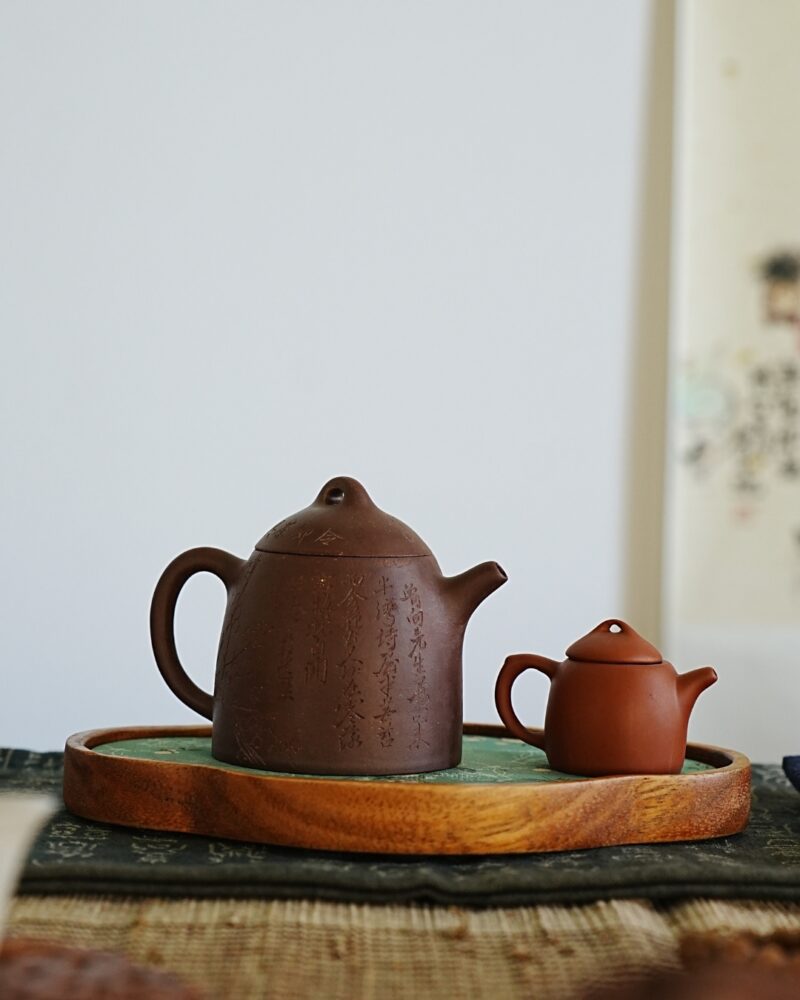 Fully Handmade Aged Zini Zi Ye Qin Quan 170ml Yixing Teapot