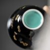 Black Glaze Ceramic Gold Flower 90ml Gaiwan