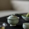 Celadon Gradient Glaze Ceramic 120ml Yuan Bao Gaiwan