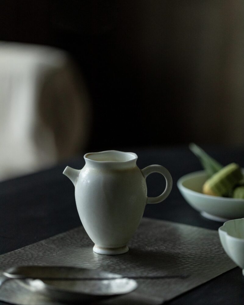 Celadon Gradient Glaze Ceramic 120ml Yuan Bao Gaiwan