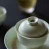 Celadon Gradient Glaze Ceramic 120ml Yuan Bao Gaiwan