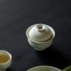 Celadon Gradient Glaze Ceramic 120ml Yuan Bao Gaiwan