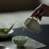 Celadon Gradient Glaze Ceramic 120ml Yuan Bao Gaiwan