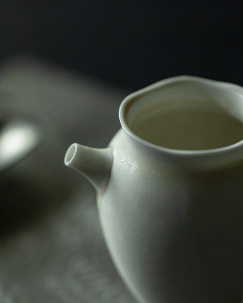 Celadon Gradient Glaze Ceramic 120ml Yuan Bao Gaiwan