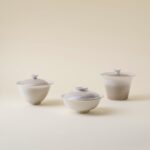 Soda Fired Gradient Glaze Ceramic Grayish White 100-130ml Gaiwan
