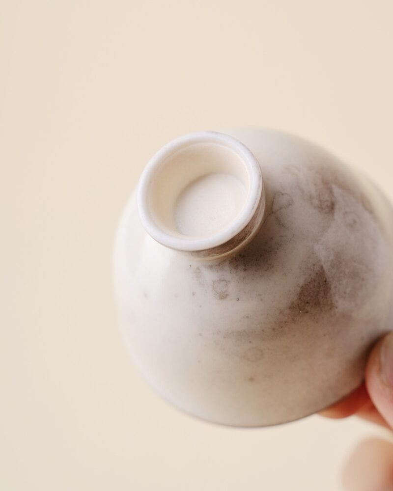 Gradient Glaze Ceramic Grayish White 100-130ml Gaiwan21 Soda Fired Gradient Glaze Ceramic Grayish White 100-130ml Gaiwan