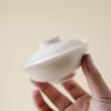 Gradient Glaze Ceramic Grayish White 100-130ml Gaiwan5 Soda Fired Gradient Glaze Ceramic Grayish White 100-130ml Gaiwan