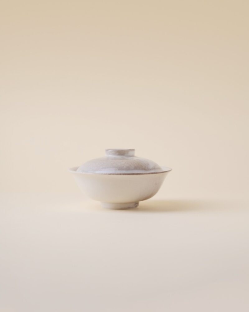 Gradient Glaze Ceramic Grayish White 100-130ml Gaiwan7 Soda Fired Gradient Glaze Ceramic Grayish White 100-130ml Gaiwan
