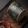 Hand-painted Dark Qinghua Ceramic Butterfly 100ml Tea Cup Coffee Cup