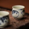 Hand-painted Qinghua Handmade Ceramic Pufferfish 90ml Host Tea Cup8 Hand-painted Qinghua Ceramic Pufferfish 90ml Host Cup