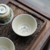Hand-painted Underglaze Golden Qinghua Ceramic 30-40ml Guest Tea Cup