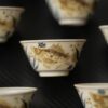 Hand-painted Underglaze Golden Qinghua Ceramic 30-40ml Guest Tea Cup