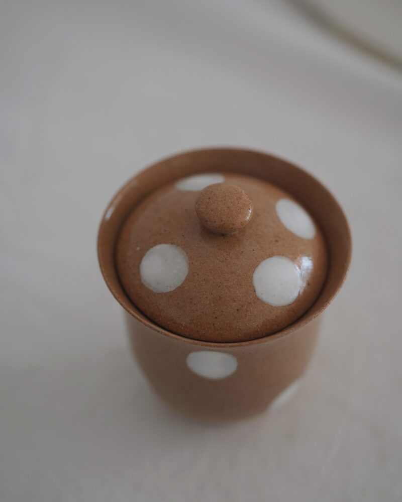Processed with VSCO with a6pro preset Handmade Powder Glaze Ceramic Playful Polka 110ml Gaiwan