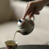 Vintage Style Ceramic Longevity Peach 170ml Chinese Teapot4 Vintage Style Ceramic Longevity Peach 170ml Chinese Teapot