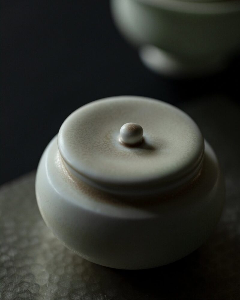 Vintage Style Gradient Glaze Ceramic 100ml Mini Tea Jar4 Vintage Style Gradient Glaze Ceramic 100ml Mini Tea Jar