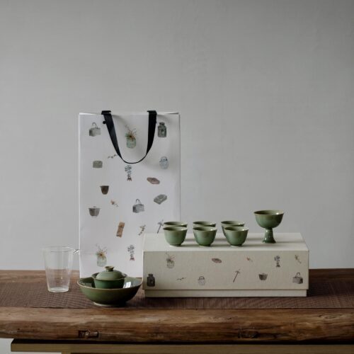 Vintage Style Yue Ware Ceramic 110ml Chinese Tea Set9 Vintage Style Yue Ware Ceramic 10-Piece Chinese Tea Set