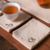 Japanese Style Fabric Embroidery Tea Towel & Tea Mat