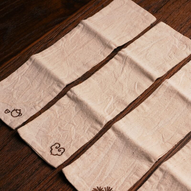 Japanese Style Fabric Embroidery Tea Towel & Tea Mat