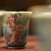 Hand-painted Qinghua Underglaze Red Ceramic 60ml Lake Stone Aroma Cup Tea Cup