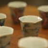 Hand-painted Qinghua Underglaze Red Ceramic 60ml Lake Stone Aroma Cup Tea Cup