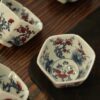 Hand-painted Qinghua Underglaze Red Ceramic Hexagonal Blossom 100ml Host Cup Tea Cup9 Hand-painted Qinghua Underglaze Red Ceramic Hexagonal Blossom 100ml Host Cup Tea Cup