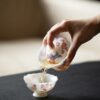 Jade White Porcelain Butterfly & Chrysanthemum 50ml Gaiwan5 Jade White Porcelain Butterfly & Chrysanthemum 50ml Gaiwan