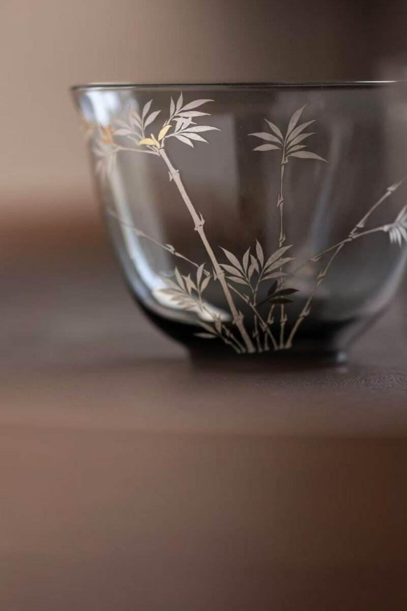 微信图片_20250908144747 Hand-painted Glass Bamboo 230ml Fair Cup Gong Dao Bei