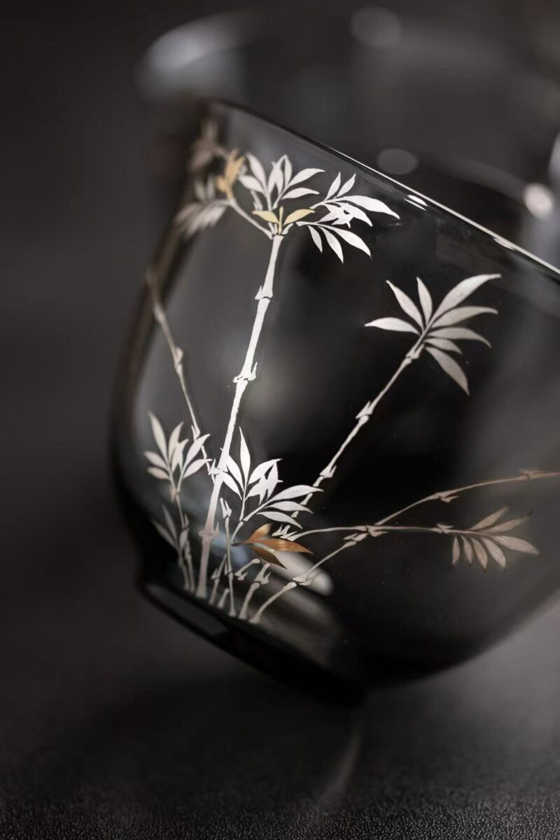 微信图片_20250908144752 Hand-painted Glass Bamboo 230ml Fair Cup Gong Dao Bei